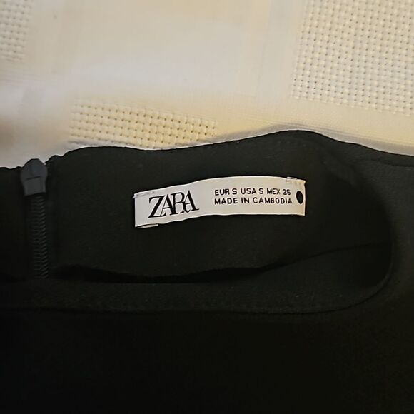 Zara Pencil Sleeveless Midi Dress Small Black - Picture 6 of 16